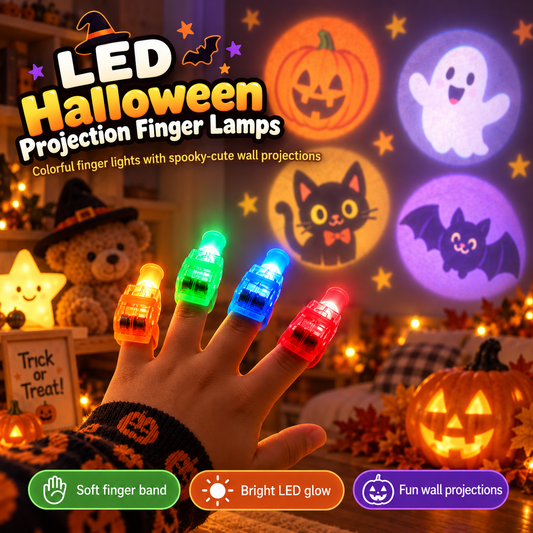 Halloween Projection Finger Lights – Finger Ring Toy