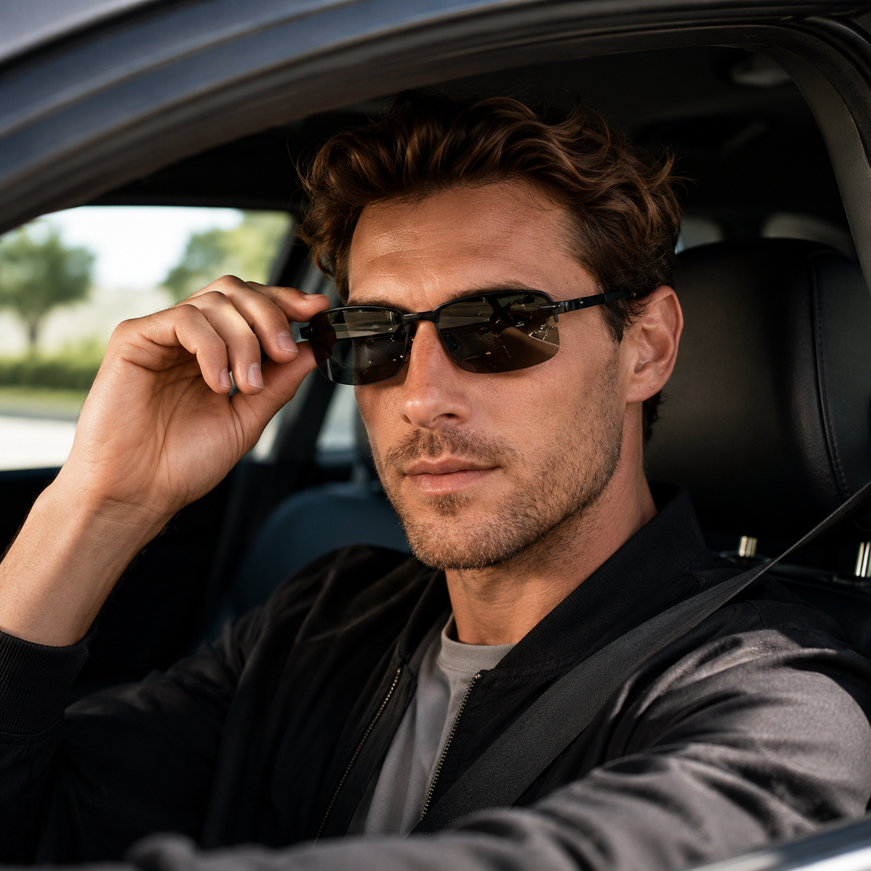 PhotochromicSunglasseswith Anti-glarePolarized Lens