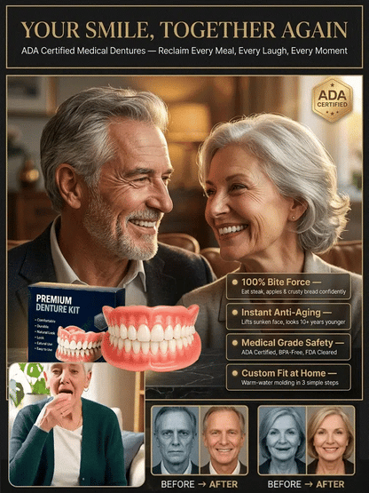 ADA-certified complete dentures