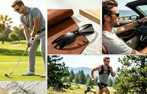 PhotochromicSunglasseswith Anti-glarePolarized Lens